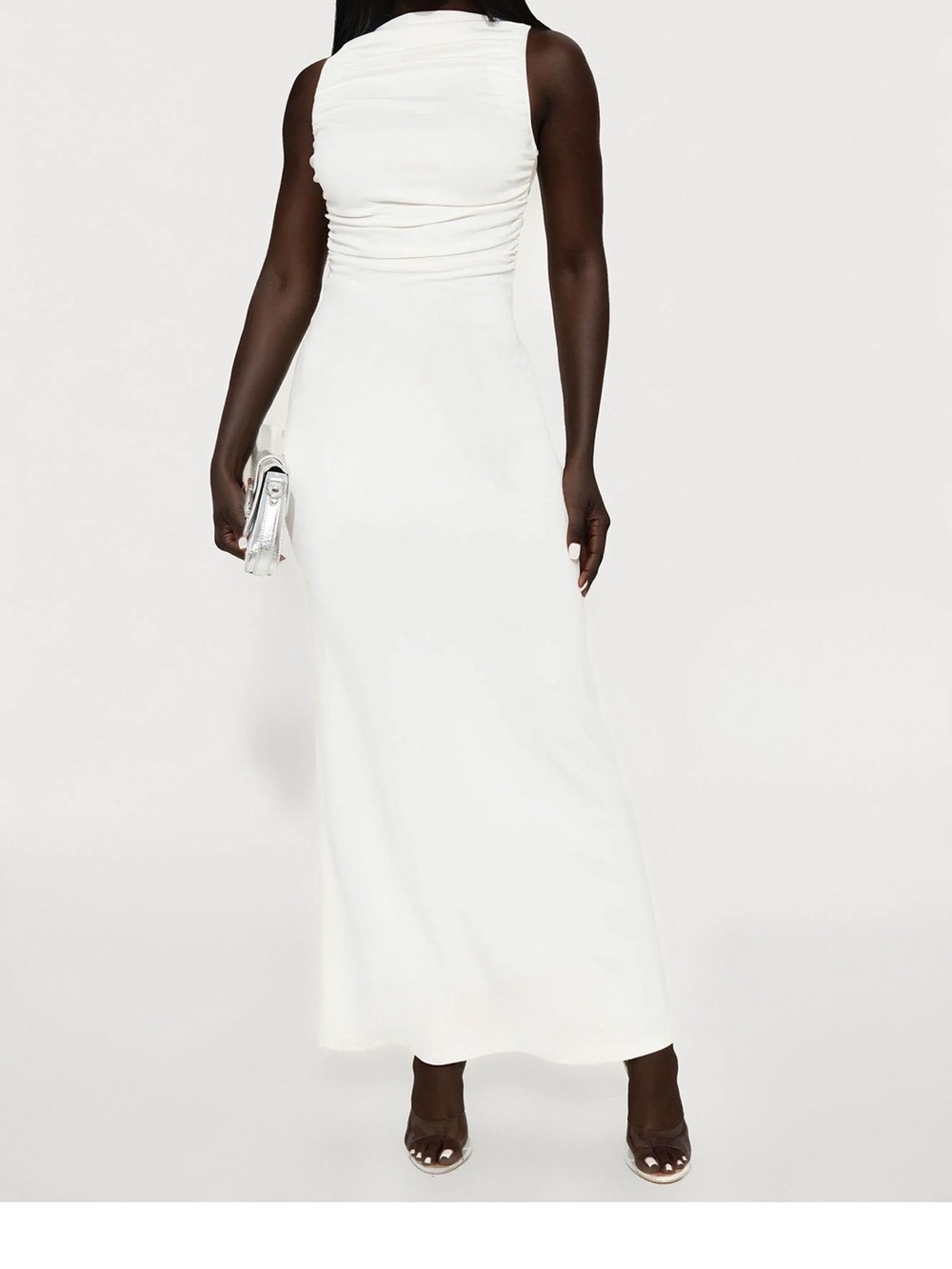 Fashion Nova White Sleeveless Maxi Dress